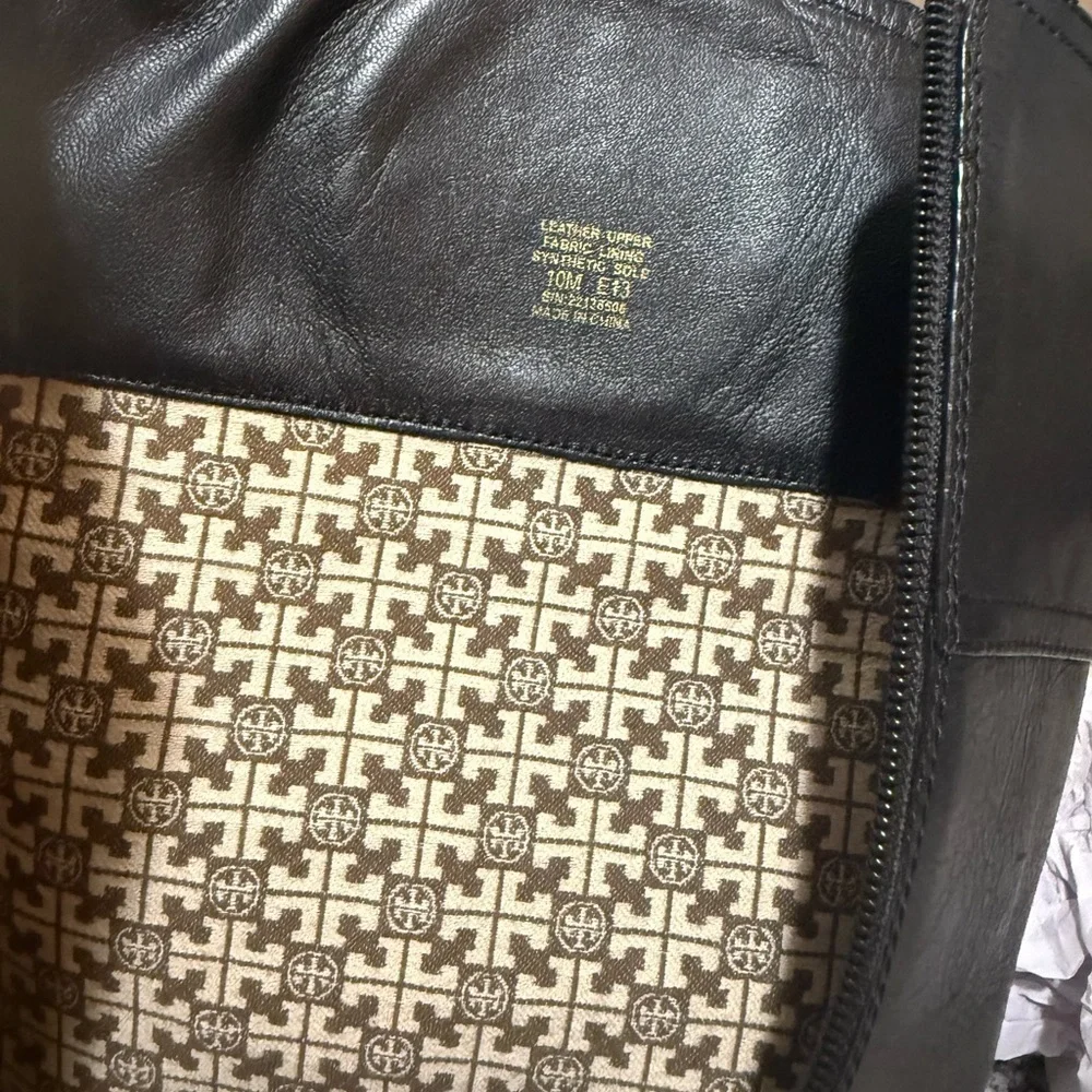 Tory Burch Kiernan Black Riding Boots 10M